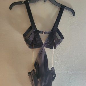 Forever 21 XS Black One Piece Bikini